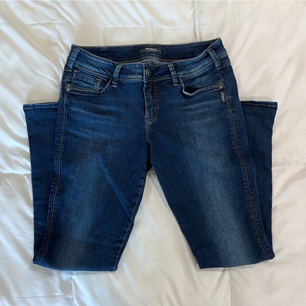 33/31 slim boot cut jean silver jeans co